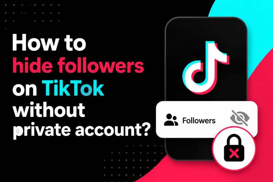how to hide followers on tiktok without private account